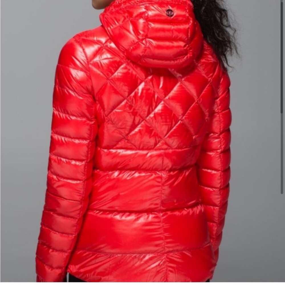 lululemon alarming red fluffin awesome jacket